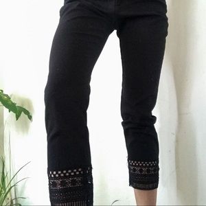 Zara High Waist skinny cigarette Ankle trouser